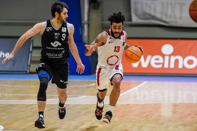 Barmer 2. Basketball Bundesliga ProB, Rheinstars Koeln vs. WWU Baskets Muenster, 16.01.2021 Marco Solese Porcher Jimenez (RheinStars Koeln 13), Barmer 2. Basketball Bundesliga ProB, Rheinstars Koeln vs. WWU Baskets Muenster am 16.01.2021 in der Basketball Campus Koeln in Koeln (Nordrhein-Westfalen) Copyright: xBEAUTIFULxSPORTS Mueller-Laschetx