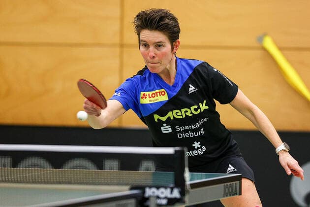 despor 16.01.2021 Langstadt, Ekkehard-Colmar-Halle Tischtennis Damen 1.Bundesliga TSV Langstadt - SV DJK Kolbermoor emspor, emonline, oespor, v.l., Tanja Krämer (TSV Langstadt Tischtennis Damen 1.Bundesliga) Foto: Joaquim Ferreira