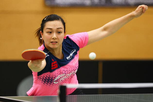 despor 16.01.2021 Langstadt, Ekkehard-Colmar-Halle Tischtennis Damen 1.Bundesliga TSV Langstadt - SV DJK Kolbermoor emspor, emonline, oespor, v.l., Yuan Wan (TT Damen 1.Bundesliga SV-DJK Kolbermoor) Foto: Joaquim Ferreira
