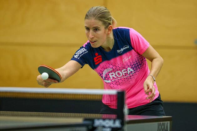 despor 16.01.2021 Langstadt, Ekkehard-Colmar-Halle Tischtennis Damen 1.Bundesliga TSV Langstadt - SV DJK Kolbermoor emspor, emonline, oespor, v.l., Kristin Lang TT Damen 1.Bundesliga SV-DJK Kolbermoor) Foto: Joaquim Ferreira