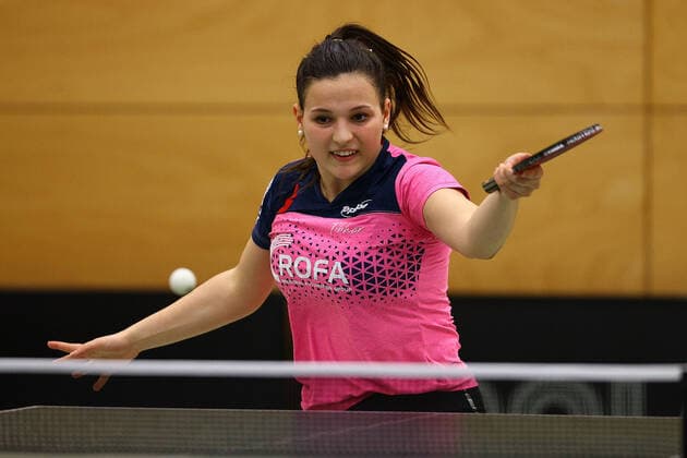 despor 16.01.2021 Langstadt, Ekkehard-Colmar-Halle Tischtennis Damen 1.Bundesliga TSV Langstadt - SV DJK Kolbermoor emspor, emonline, oespor, v.l., Anastasia Bondareva (TT Damen 1.Bundesliga SV-DJK Kolbermoor) Foto: Joaquim Ferreira