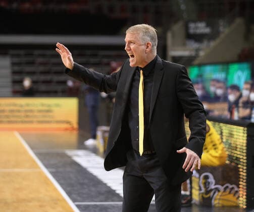 Trainer John Patrick (Riesen) . MHP Riesen Ludwigsburg vs.Brose Bamberg . Basketball-Bundesliga 2020-2021. Ludwigsburg , GER, 16.01.2021,