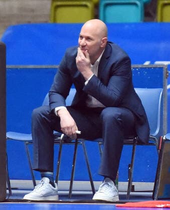 17.01.2021, xhbx, Basketball BBL Bundesliga, Frankfurt Skyliners - s.Oliver Würzburg emspor, v.l. Trainer Denis Wucherer (s.Oliver Baskets Würzburg) Frankfurt am Main