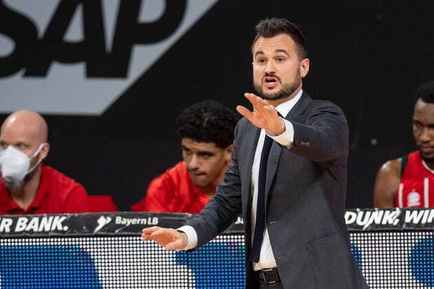 Assistant Coach Adriano Vertemati (FC Bayern), FC Bayern Basketball vs. Hamburg Towers, BBL, 17.01.2021 Muenchen Bayern Deutschland