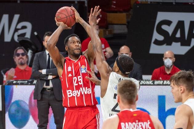 JaJuan Johnson 25 (FC Bayern), FC Bayern Basketball vs. Hamburg Towers, BBL, 17.01.2021 Muenchen Bayern Deutschland