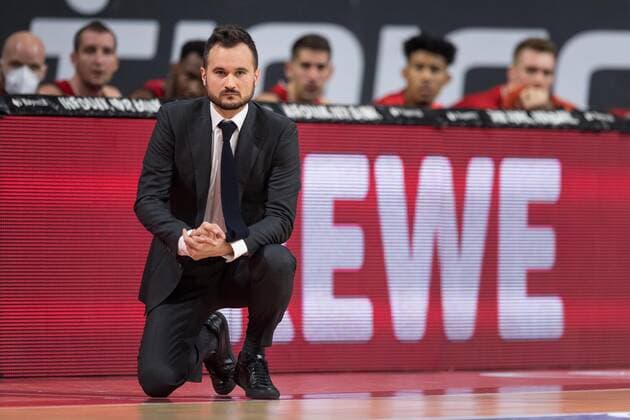 Basketball, BBL, 20210117, FC Bayern München - Hamburg Towers Im Bild Co-Trainer des FC Bayern München Adriano VERTEMATI. München Audi Dome Bayern Deutschland Copyright: Passion2Press MarkusxFischerx