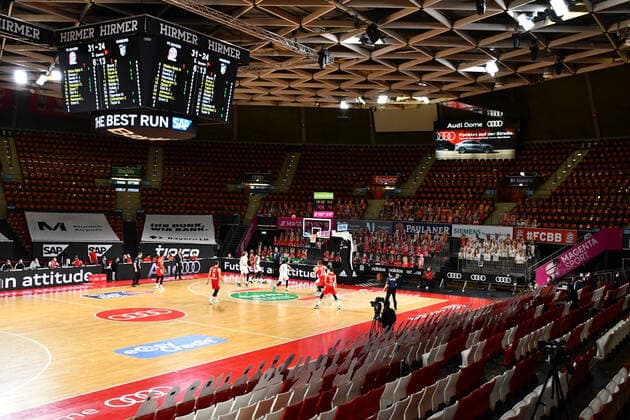 GER, BBL, FC Bayern Muenchen vs. Hamburg Towers 17.01.2021, Audi Dome, Muenchen, GER, BBL, FC Bayern Muenchen vs. Hamburg Towers, im Bild feature uebersicht