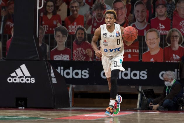 Basketball, BBL, 20210117, FC Bayern München - Hamburg Towers Im Bild T. J. SHORTS (Hamburg Towers, 0). München Audi Dome Bayern Deutschland Copyright: Passion2Press MarkusxFischerx