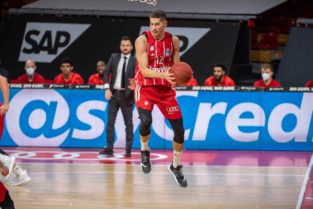 Diego Flaccadori 12 (FC Bayern), FC Bayern Basketball vs. Hamburg Towers, BBL, 17.01.2021 Muenchen Bayern Deutschland