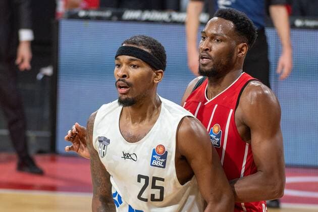 Terry Allen 25 (Hamburg Towers), JaJuan Johnson 25 (FC Bayern), FC Bayern Basketball vs. Hamburg Towers, BBL, 17.01.2021 Muenchen Bayern Deutschland