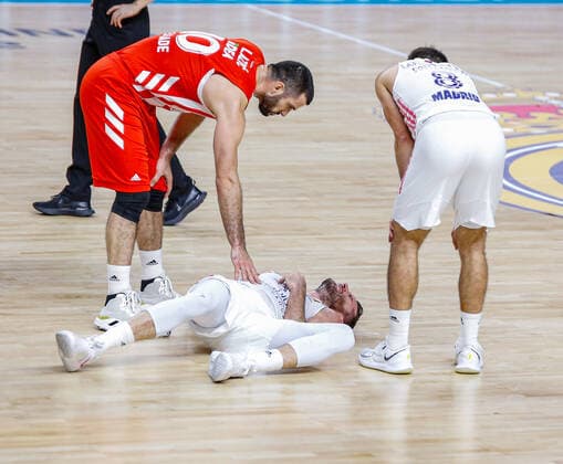 MATCH Jornada 19 Euroleague Masculino Madrid Real Madrid vs Crvena Zvezda mts Belgrade Rudy Fernandez Branko Lazic Madrid Madrid Spain Baloncesto Copyright: xAlbaxPachecox