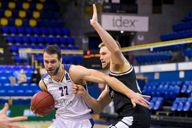 ZAGORAC RADE (Partizan Belgrade) BASKETBALL : Metropolitans 92 vs Partizan de Belgrade - EuroCup Top 16 - 19 01 2021 JBAutissier Panoramic 