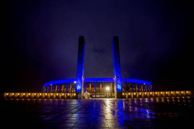 Sport Bilder des Tages 19.01.2021, xfrx, Fussball 1.Bundesliga, Hertha BSC Berlin - TSG 1899 Hoffenheim emspor, v.l. Berliner Olympiastadion (DFL DFB REGULATIONS PROHIBIT ANY USE OF PHOTOGRAPHS as IMAGE SEQUENCES and or QUASI-VIDEO) Berlin