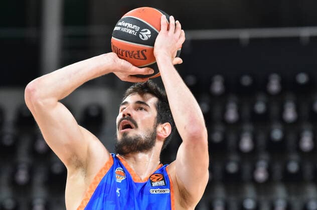 Nikola Kalinic (valence) BASKETBALL : LDLC ASVEL vs Valence - Euroleague - 21 01 2021 FredericChambert Panoramic 