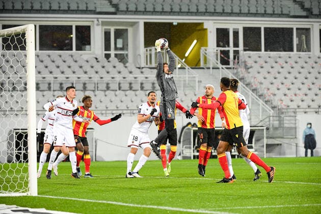 16 JEAN LOUIS LECA (LENS) FOOTBALL : Lens vs Nice - Ligue 1 Uber Eats - 23 01 2021 FEP Panoramic 