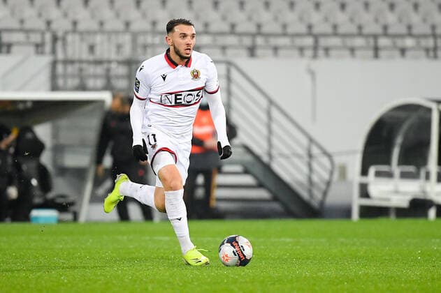 11 AMINE GOUIRI (NICE) FOOTBALL : Lens vs Nice - Ligue 1 Uber Eats - 23 01 2021 FEP Panoramic 