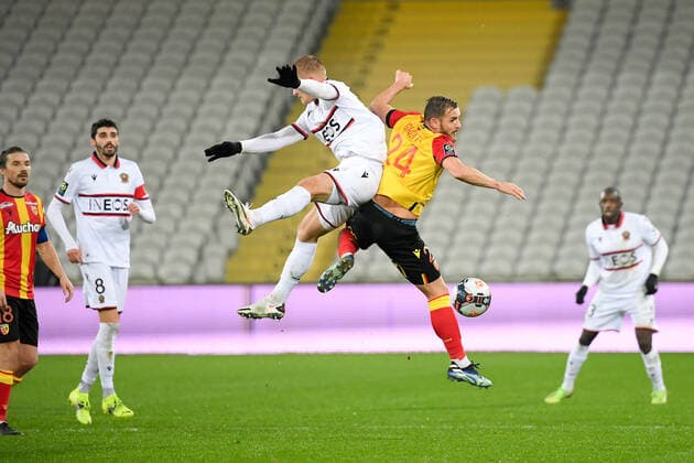 24 JONATHAN GRADIT (LENS) FOOTBALL : Lens vs Nice - Ligue 1 Uber Eats - 23 01 2021 FEP Panoramic 