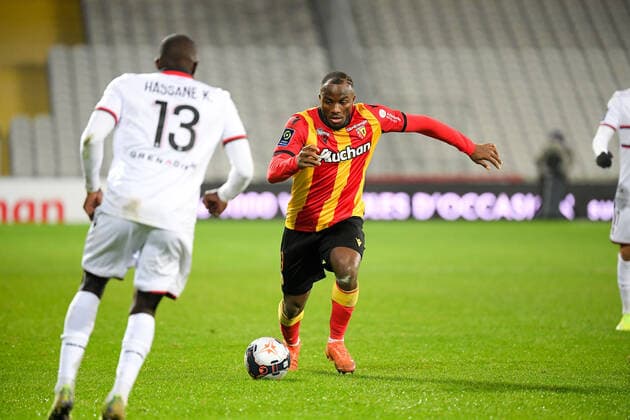 09 IGNATIUS GANAGO (LENS) FOOTBALL : Lens vs Nice - Ligue 1 Uber Eats - 23 01 2021 FEP Panoramic 