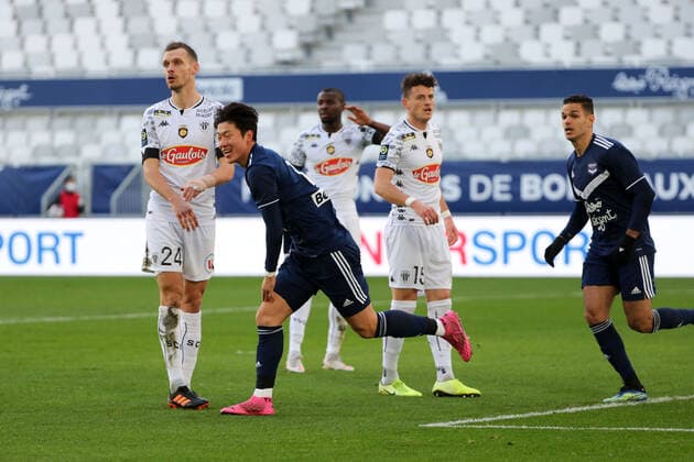 JOIE - 18 UI JO HWANG (BOR) FOOTBALL : Bordeaux vs Angers - Ligue 1 Uber Eats - 24 01 2021 FEP Panoramic 