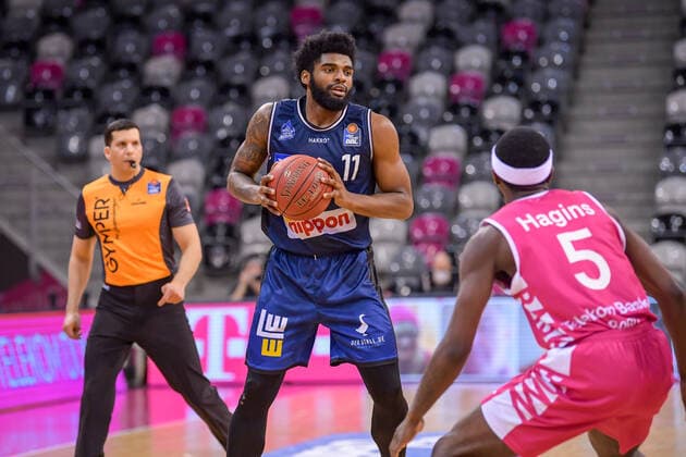 easyCredit BBL, Telekom Baskets Bonn vs. HAKRO Merlins Crailsheim, 24.01.2021 Tim Coleman (HAKRO Merlins Crailsheim 11), easyCredit BBL, Telekom Baskets Bonn vs. HAKRO Merlins Crailsheim am 24.01.2021 im Telekom Dome Bonn, Bonn (Nordrhein-Westfalen) Copyright: xBEAUTIFULxSPORTS Mueller-Laschetx