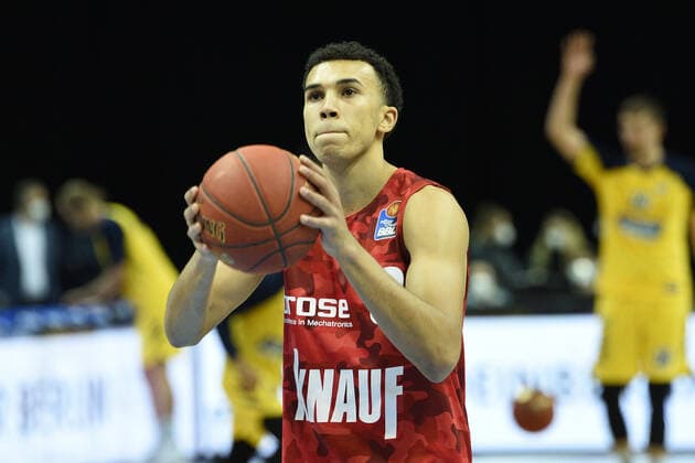 Tyson Ward - Wuerzburg, BBL, Alba Berlin vs s.Oliver Wuerzburg, in der Mercedes Benz Arena, 24.01.21, GER, Berlin, 24.01.21, BBL, Alba vs s.Oliver Wuerzburg Berlin Copyright: xUwexKoch xEibner-Pressefotox EP_ukh