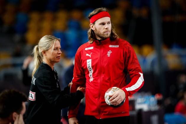 Mikkel HANSEN (24) during the IHF World Championship, WM, Weltmeisterschaft 2021 Egypt, Main Round, Denmark vs Croatia, Cairo Stadium Hall 1, Cairo, Egypt, 25.01.2021, Copyright: xJozoxCabrajax xkolektiffx 