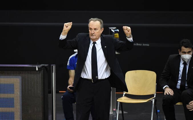 Basketball, Herren, Saison 2020 2021, EuroLeague (22. Spieltag), Alba Berlin - ZSKA Moskau, Trainer Aito Garcia Reneses (Alba Berlin), 27.01. 2021, Copyright: xSebastianxRäppoldx xMatthiasxKox