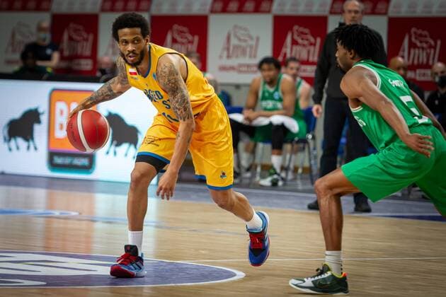 2021.01.28 Wloclawek, Koszykowka, FIBA Europe Cup, Sezon 2020 2021 Grupa C, mecz Arged BMSlam Stal Ostrow Wielkopolski - Sporting CP Lizbona N z Taureen Green (Stal nr 11) Foto Piotr Kieplin PressFocus 2021.01.28 Wloclawek, FIBA Europe Cup, Sezon 2020 2021 Regular Season Group C, game Arged BMSlam Stal Ostrow Wielkopolski - Sporting CP Lizbona Taureen Green (Stal nr 11) Credit: Piotr Kieplin PressFocus NEWSPIX.PL --- Newspix.pl  20210128PF_PK033
