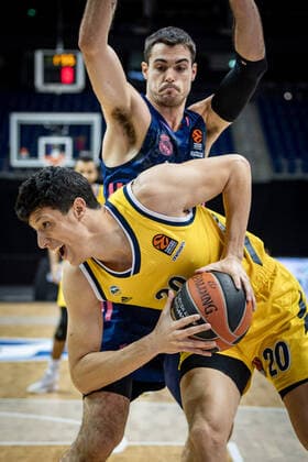 Basketball Berlin 29.01.2021 Saison 2020 2021 Euroleague Regualar Season Alba Berlin vs Real Madrid Simone Fontecchio (Alba Berlin, No.20)