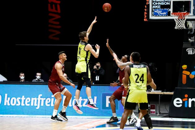 30.01.2021, easyCredit Basketball Bundesliga, BBL, Saison 2020 2021, Herren, Chemnitz Niners - Medi Bayreuth Andreas Seiferth, Medi Bayreuth Chemnitz Messe Chemnitz Sachsen Germany