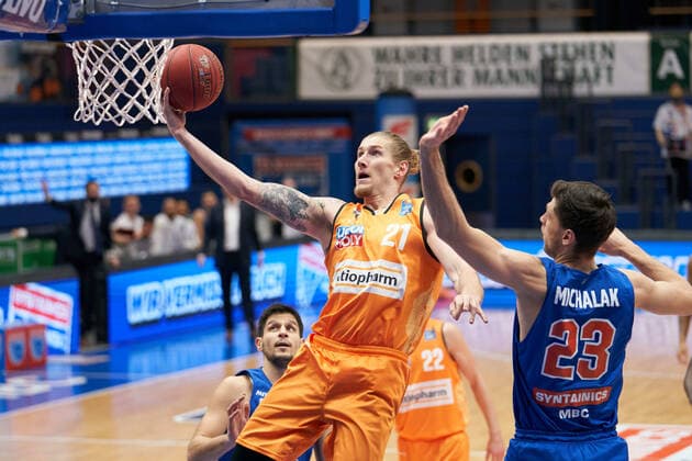 Syntainics MBC - Ratiopharm Ulm, Basketball, Bundesliga, Maenner, 15. Spieltag, 30.01.2021, v.l.: <mbc ulm Syntainics MBC - ratiopharm ulm, Basketball, Bundesliga, Maenner, 15. Spieltag, 30.01.2021, Weissenfels