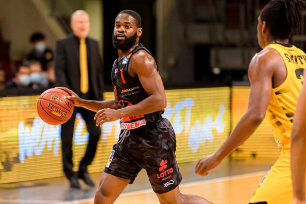 Ludwigsburg, Deutschland 30. Januar 2021: BBL- 20 21 - MHP Riesen Ludwigsburg vs. JobStairs Giessen 46ers Jonathan Stark (Giessen) Ludwigsburg MHP Arena Baden-Württemberg Deutschland