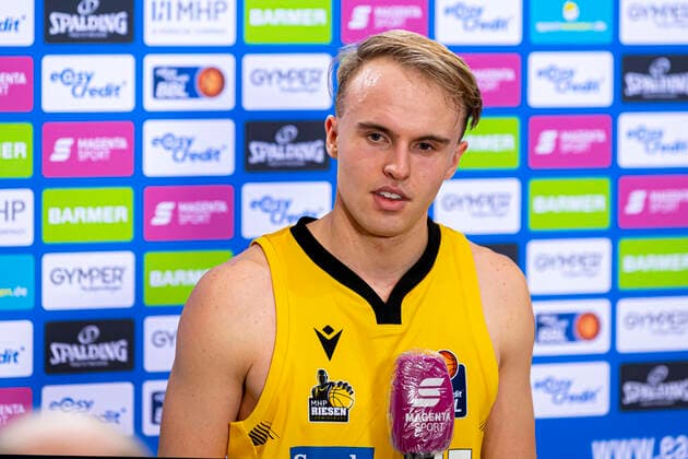 Ludwigsburg, Deutschland 30. Januar 2021: BBL- 20 21 - MHP Riesen Ludwigsburg vs. JobStairs Giessen 46ers Lukas Herzog (Ludwigsburg) Ludwigsburg MHP Arena Baden-Württemberg Deutschland