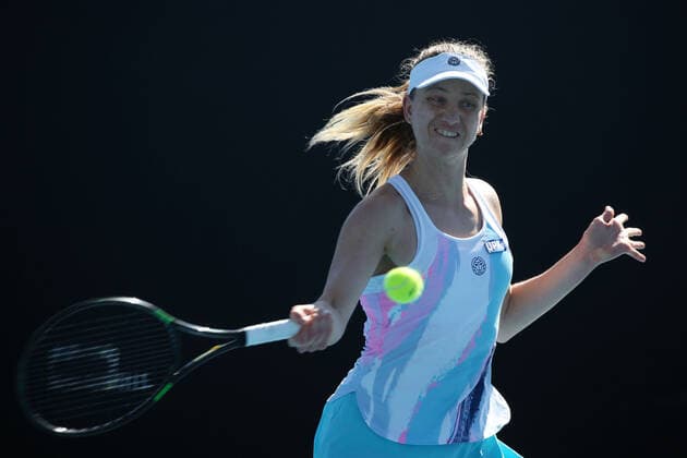 Mona Barthel, GER, during 2021 Melbourne Summer Series (AO pre-tournaments) in Melbourne, 31 01 2021; -