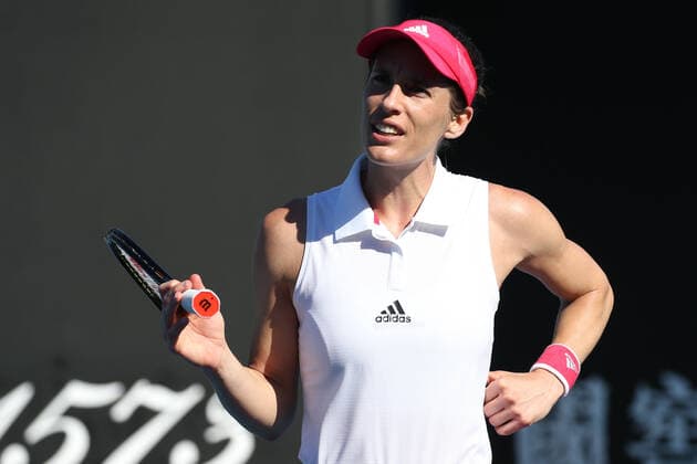 Andrea Petkovic, GER, during 2021 Melbourne Summer Series (AO pre-tournaments) in Melbourne, 31 01 2021; -