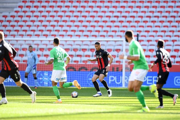 18 WILLIAM SALIBA (NICE) FOOTBALL : Nice vs Saint Etienne - Ligue 1 Uber Eats - 31 01 2021 FEP Panoramic 