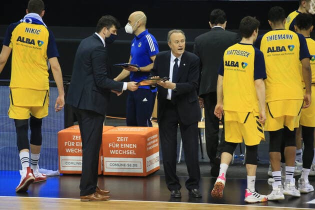 DEU, 1. BBL Alba Berlin vs. RASTA Vechta , 31.01.2021, Mercedes-Benz-Arena, Berlin, DEU, 1. BBL Alba Berlin vs. RASTA Vechta , im Bild Cheftrainer Aito Garcia Reneses (ALBA Berlin)