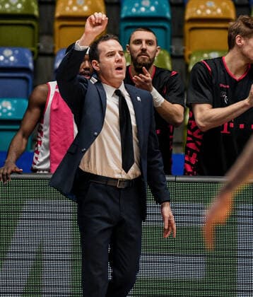31.01.2021, xpsx, Basketball easyCredit BBL, Fraport Skyliners - Telekom Baskets Bonn v.l. Trainer Headcoach William Voigt (Telekom Baskets Bonn) emspor Frankfurt am Main