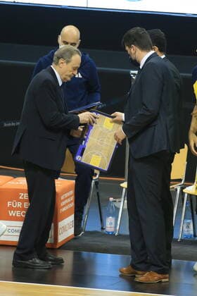 DEU, 1. BBL Alba Berlin vs. RASTA Vechta , 31.01.2021, Mercedes-Benz-Arena, Berlin, DEU, 1. BBL Alba Berlin vs. RASTA Vechta , im Bild Cheftrainer Aito Garcia Reneses (ALBA Berlin)