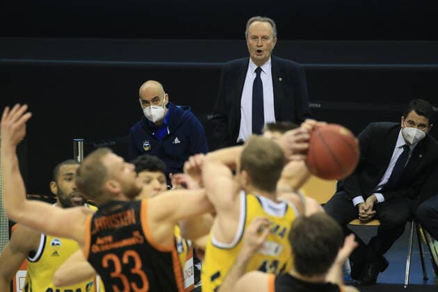 DEU, 1. BBL Alba Berlin vs. RASTA Vechta , 31.01.2021, Mercedes-Benz-Arena, Berlin, DEU, 1. BBL Alba Berlin vs. RASTA Vechta , im Bild Cheftrainer Aito Garcia Reneses (ALBA Berlin)