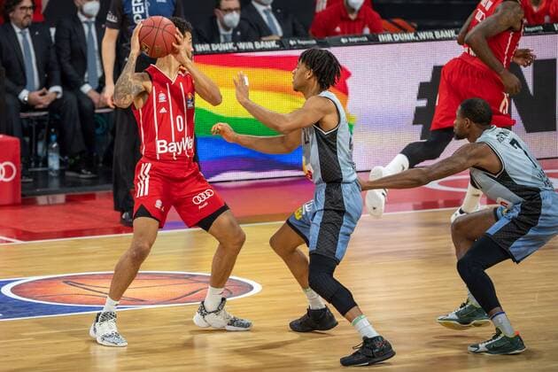 Nick Weiler-Babb 0 (FC Bayern), FC Bayern Basketball vs. Crailsheim Merlins, BBL, 31.01.2021 Muenchen Bayern Deutschland