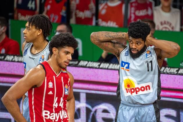 Tim Coleman 11 (Crailsheim Merlins), FC Bayern Basketball vs. Crailsheim Merlins, BBL, 31.01.2021 Muenchen Bayern Deutschland