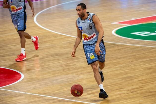 Elias Lasisi 6 (Crailsheim Merlins), FC Bayern Basketball vs. Crailsheim Merlins, BBL, 31.01.2021 Muenchen Bayern Deutschland