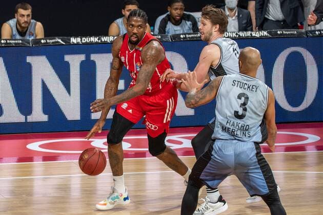Jalen Reynolds 8 (FC Bayern), FC Bayern Basketball vs. Crailsheim Merlins, BBL, 31.01.2021 Muenchen Bayern Deutschland