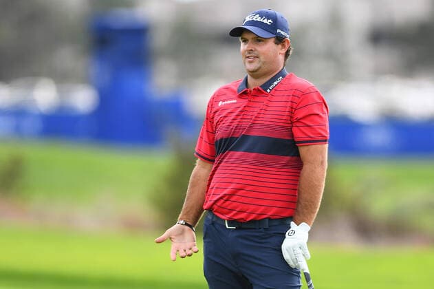 LA JOLLA, CA - JANUARY 31: Patrick Reed reacts to a shot during the final round of the Farmers Insurance Open golf tournament at Torrey Pines Municipal Golf Course on January 31, 2021. The tournament was played without fans due to the COVID-19 pandemic. (Photo by Brian Rothmuller Icon Sportswire) GOLF: JAN 31 PGA, Golf Herren - Farmers Insurance Open Icon21013054