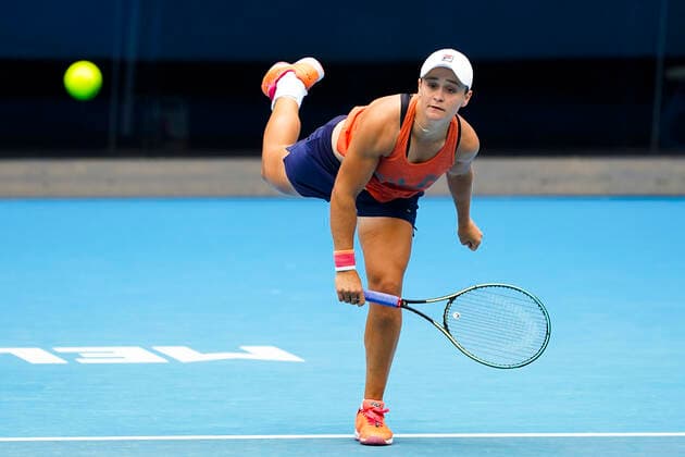 TENNIS AUSTRALIAN OPEN PRACTICE, Ashleigh Barty of Australia in action during an Australian Open practice session at Melbourne Park in Melbourne, Monday, February 1, 2021. ( NO ARCHIVING, EDITORIAL USE ONLY, NO USE IN BOOKS WITHOUT CONSENT MELBOURNE VIC AUSTRALIA  Copyright: xDAVExHUNTx 20210201001517495455