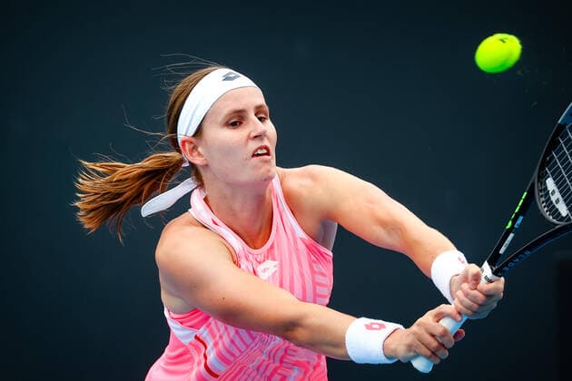 Greet Minnen WTA, Tennis Damen 110) during her opening tennis match between Belgian Greet Minnen and Serbian Olga Danilovic, in the first round of the women s singles at the Yarra Valley Classic tournament, a Summer Series tournament ahead of the Australian Open grand slam, Monday 01 February 2021 in Melbourne Park, Melbourne, Australia. PATRICKxHAMILTON  x05951346x