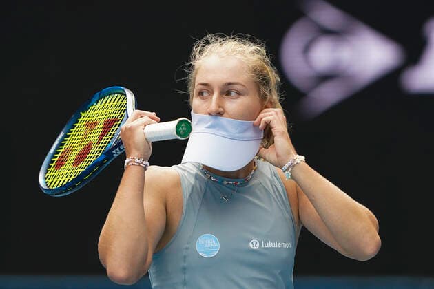 TENNIS WTA, Tennis Damen YARRA VALLEY CLASSIC, Daria Gavrilova of Australia reacts during the Round 2 Yarra Valley Classic - WTA 500 match against Serena Williams of the United States of America at Melbourne Park in Melbourne, Monday, February 1, 2021. ( NO ARCHIVING, EDITORIAL USE ONLY, NO USE IN BOOKS WITHOUT CONSENT MELBOURNE VIC AUSTRALIA  Copyright: xDAVExHUNTx 20210201001517511661