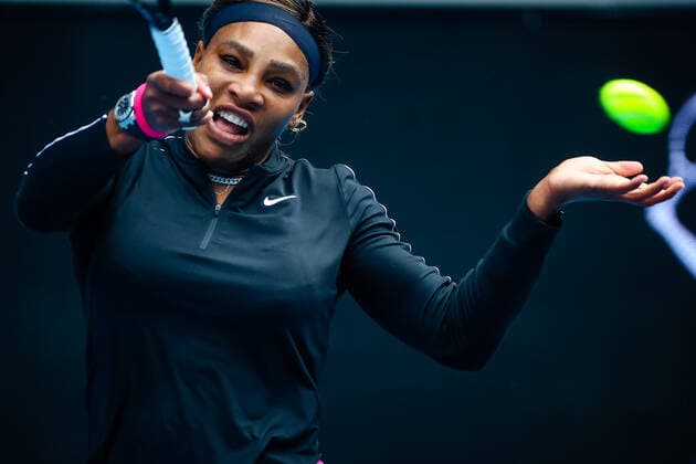 Serena Williams WTA, Tennis Damen 11) during a tennis match between Serena Williams (WTA 11) of USA vs Daria Gavrilova (WTA 452) of AUS, in the first round of the women s singles at the Yarra Valley Classic tournament, a Summer Series tournament ahead of the Australian Open grand slam, Monday 01 February 2021 in Melbourne Park, Melbourne, Australia. PATRICKxHAMILTON  x05951422x