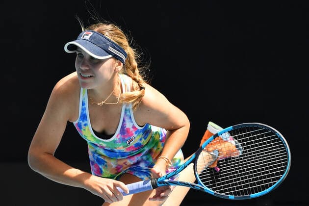 TENNIS YARRA VALLEY CLASSIC, Sofia Kenin of the USA during the Round 2 Yarra Valley Classic - WTA, Tennis Damen 500 match against Camila Giorgi of Italy at Melbourne Park in Melbourne, Tuesday, February 2, 2021. ( NO ARCHIVING, EDITORIAL USE ONLY, NO USE IN BOOKS WITHOUT CONSENT MELBOURNE VIC AUSTRALIA  Copyright: xDEANxLEWINSx 20210202001517701286